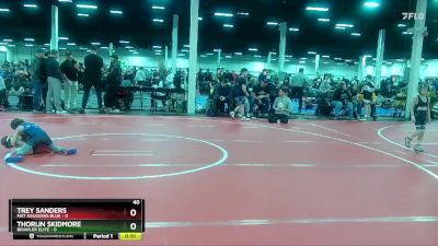 40 lbs Round 3 (10 Team) - Trey Sanders, Mat Assassins Blue vs Thorijn Skidmore, Brawler Elite