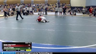 133 lbs Quarterfinal - Sean Van Sleet, UW-Eau Claire vs Tegan Sherk, Ridgewater Community College