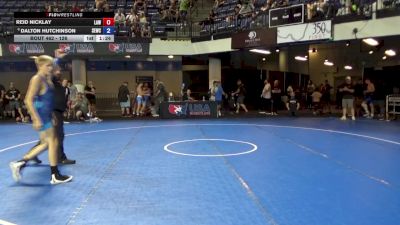 126 lbs Cons. Quarters - Reid Nicklay, LaCrosse Area Wrestlers vs Dalton Hutchinson, Scoring Edge Wrestling Center