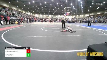 37 lbs Quarterfinal - Jiovani Rodriguez, Victory Wrestling-Central WA vs Sawyer Watts, Team Aggression