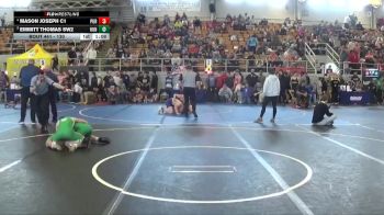 130 lbs Quarterfinal - Emmitt Thomas SW2, Huntington vs Mason Joseph C1, Pursuit