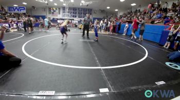 46 lbs Semifinal - Logan Snyder, Hennessey Takedown Club vs Stetson Manuel, Newkirk Takedown Club