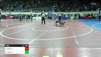 118 lbs Round Of 64 - Kaden Pope, Sand Springs vs Austin Clark, Enid Junior High