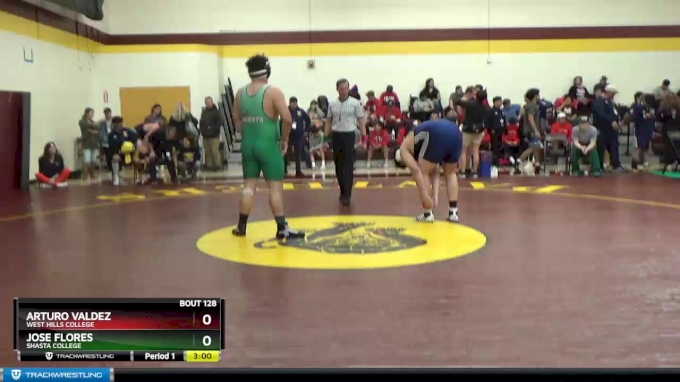 285 Lbs Cons. Round 3 - Jose Flores, Shasta College Vs Arturo Valdez ...