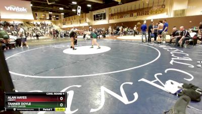 150 lbs Cons. Round 4 - Alan Hayes, Liberty vs Tanner Doyle, La Costa Canyon