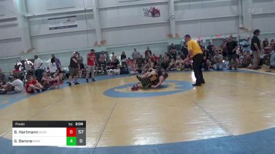 122 lbs Final - Bria Hartmann, Badger Girls Elite vs Gabriella Barone, Grindhouse W.C.