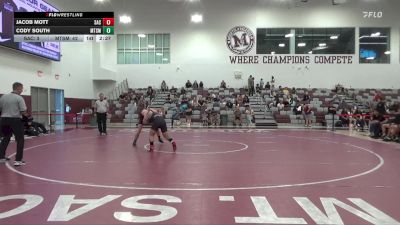 197 lbs Finals (2 Team) - Jacob Mott, Santa Ana College vs Cody South, Mt. SAC (Maroon)