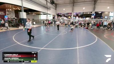 75 lbs Champ. Round 2 - Mason Heredia, Randall Youth Wrestling Club vs Cannon Crilly, Texas Elite Wrestling Club