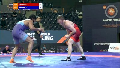 97 kg Quarterfinal - Kollin Moore, USA vs Satywart Kadian, IND