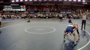 D 1 132 lbs Quarterfinal - Alex Cook, Hahnville vs Jose Rincon, Jesuit