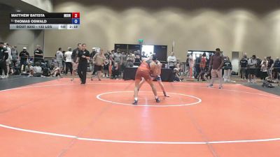 132 lbs Cons. Rd Of 16 - Matthew Batista, Metrowest United vs Thomas Oswald