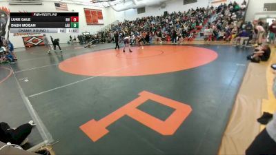 110 lbs Champ. Round 1 - Luke Gale, Riverton Middle School vs Dash Mogan, Laurel Middle School