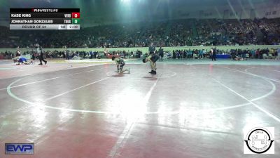 96 lbs Round Of 64 - Kase King, Verdigris vs Johnathan Gonzales, Tough N Technical Wrestling Club