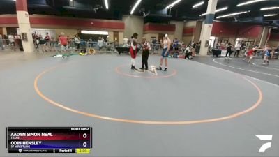 187 lbs Round 2 - Aadyn Simon Neal, Texas vs Odin Hensley, 3F Wrestling