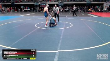 160 lbs Quarterfinal - Ellis Johnson, Bethel High School vs Kaidon Parker, Unalaska