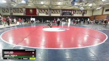 141 lbs Quarterfinal - Noah Abel, Sierra College vs Abriel Padilla, Modesto College