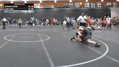 140 lbs Round 1 (8 Team) - Gunnar Strobl, Darkhorse Wrestling vs Sam O`Neil, Trojan Wrestling
