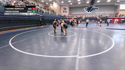 285 lbs Cons. Round 2 - Zachary Montcalm, Rockwall Heath vs Tristan Dotson, Waller