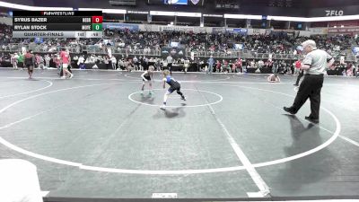 55 lbs Quarterfinal - Syrus Bazer, Nebraska Wrestling Academy vs Rylan Stock, Moyer Elite