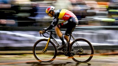 Van Aert Flying Toward Goal