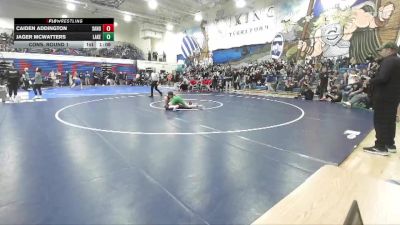 150 lbs Cons. Round 1 - Jager McWatters, Lakeland vs Caiden Addington, Sandpoint