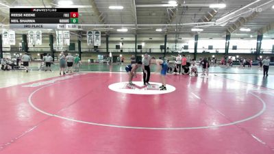 150 lbs 3rd Place - Reese Keene, Freedom vs Neil Sharma, Warhawks Wrestling Inc.