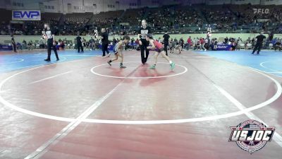 65 lbs Round Of 16 - Kapri Bruens, Carl Albert vs Kinslee Mcguire, Liberty Warrior Wrestling Club