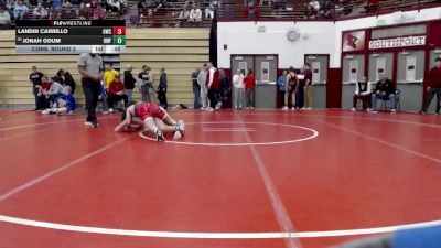 120 lbs Cons. Round 2 - Jonah Odum, Roncalli Wrestling Foundation vs Landin Carrillo, Goshen Wrestling Club