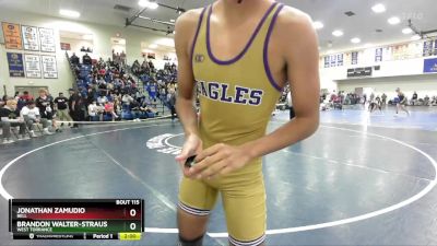 126 lbs Champ. Round 2 - Brandon Walter-Strauss, West Torrance vs Jonathan Zamudio, Bell