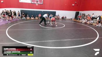 100 lbs Round 1 (6 Team) - Cambree Obermyer, Kansas Gold vs Zurri Zamora, High Plains Marauders