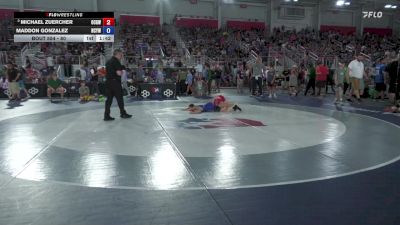 80 lbs Quarters - Michael Zuercher, Ohio Crazy Goats Wrestling vs Maddon Gonzalez, New Castle Youth Wrestling Club