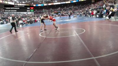 3A 120 lbs Champ. Round 1 - Taylor Izzard, Marsing vs John Hutchison, Challis
