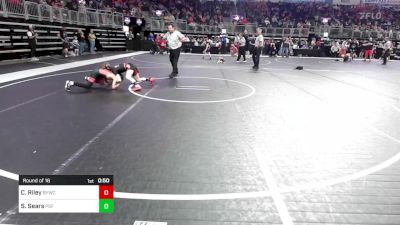 75 lbs Round Of 16 - Covy Riley, Butler Youth Wrestling vs Sloan Sears, PSF