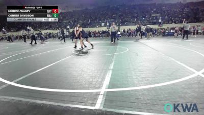 160 lbs Quarterfinal - Hunter Chaney, Tuttle Wrestling Club vs Conner Davidson, Roland Youth League Wrestling