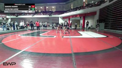 105 lbs Quarterfinal - Dakota Harris, Tulsa Union Girls vs Jocelynn Lopez, Jay HS
