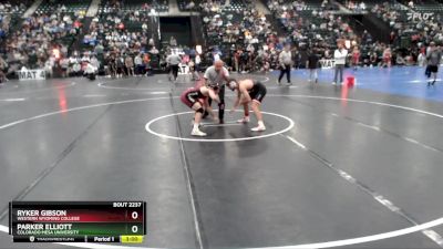 157 lbs Champ. Round 2 - Ryker Gibson, Western Wyoming College vs Parker Elliott, Colorado Mesa University