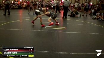 92 lbs Quarterfinal - Brayden Hoppe, Bridgewater vs Lucas Dorrman, Buxton