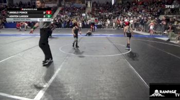 46 lbs Quarterfinal - Angelo Ponce, SC Punisher vs Ashten Larsen, Junction City