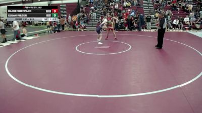 145 lbs Champ. Rd Of 16 - Elijah Rieser, New Ulm Rolling Thunder Wrestling Club vs Blake Sheppard, Wrestling Brotherhood