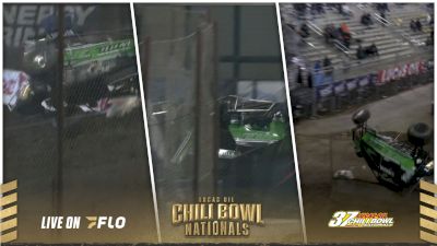 Brody Fuson Flips Massively Out Of The Track At The Chili Bowl