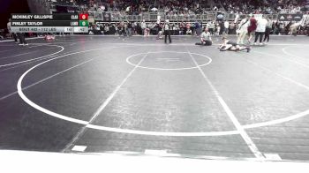 112 lbs Consi Of 4 - McKinley Gillispie, Claremore WC vs Finley Taylor, Lawrence Elite WC