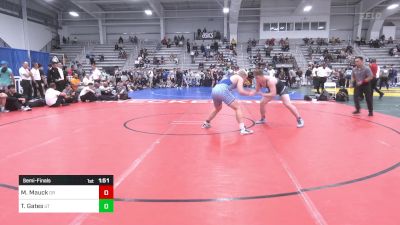 195 lbs Semifinal - Mishael Mauck, OR vs Trevyn Gates, UT