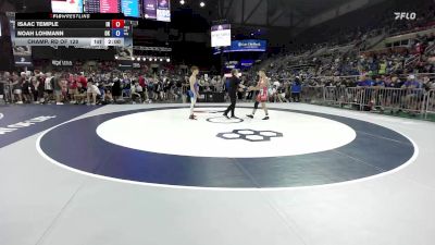 132 lbs Champ. Rd Of 128 - Isaac Temple, IN vs Noah Lohmann, OK