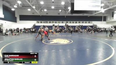 150 lbs Cons. Round 4 - Izak Barragan, Imperial vs Sebastian Barajas, St. John Bosco