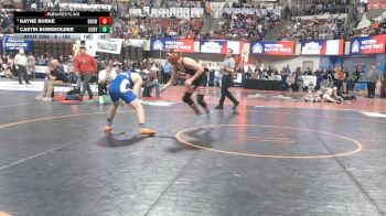 A - 165 lbs Cons. Round 2 - Kayne Burke, Browning vs Castin Borkholder, Corvallis