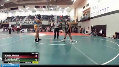 285 lbs Round 2 - Adrien Brown, Midwest Xtreme Wrestling vs Elijah Barnett, Franklin Wrestling Club