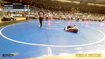 75 lbs Round Of 32 - Moxx Lopez, Proving Grounds Wrestling vs Oak Wright, Team Tulsa Wrestling Club