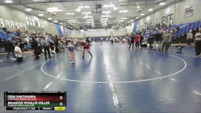 190 lbs 5th Place Match - Odin Santamaria, Champions Wrestling Club vs Brandon Mckillip-Miller, Charger Wrestling Club