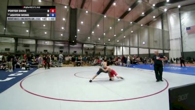 16U Boys GR - 113 lbs Champ. Round 1 - Porter Swan, ID vs Ashton Wong, CA