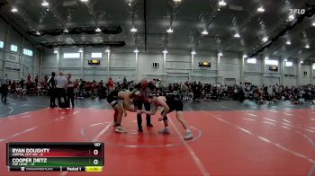 157 lbs Round 1 (6 Team) - Cooper Dietz, Top Level vs Ryan Doughty, Capital City WC